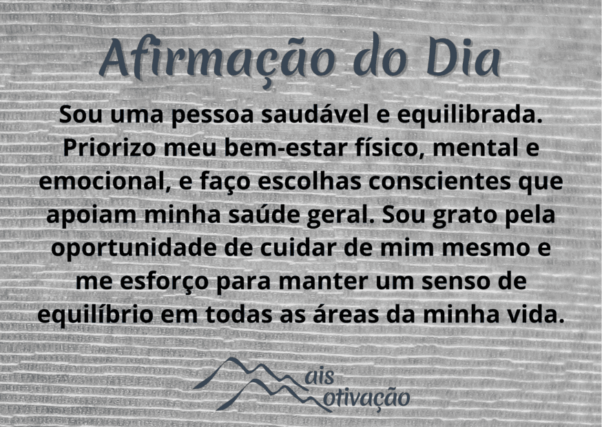 uma afirmação do dia em um fundo amadeirado.