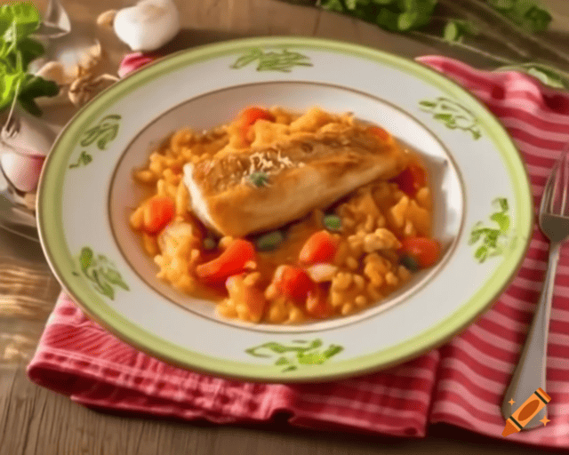 uma refeição baseada na dieta mediterrânea para melhorar a saíde mental e alimentação