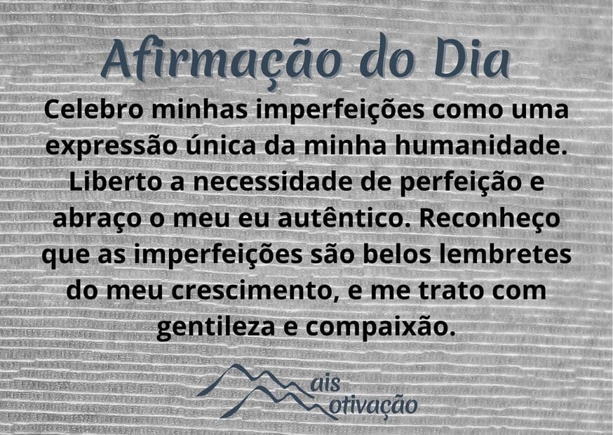 uma afirmação do dia em um fundo amadeirado.